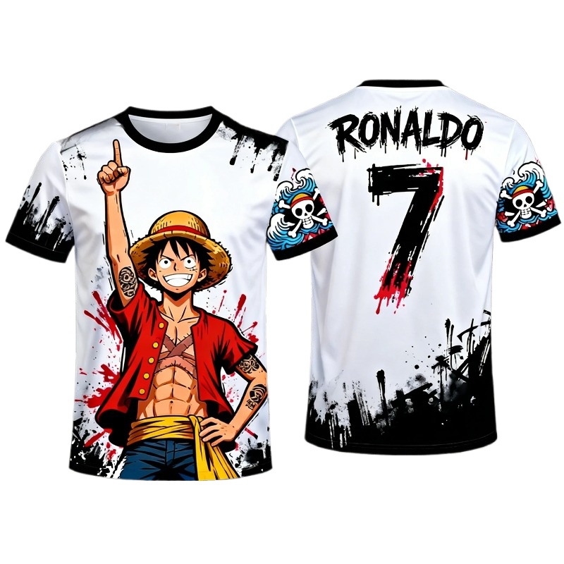Streetwear Brand Jersey - One Piece Luffy No.7 Co-branded Sports