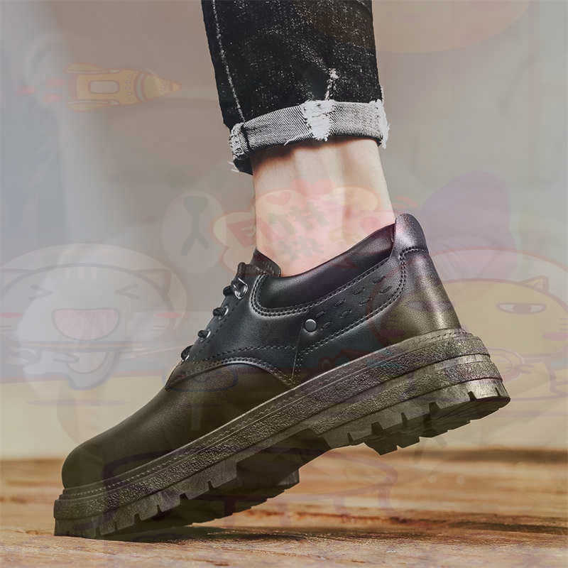 Streetwear Brand Canada - Dark Natural Leather Fashion Trainers Tennis