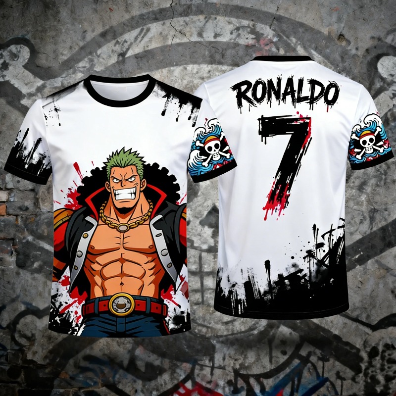 One Piece Luffy No.7 Co-brande - Streetwear Brand Jersey review and price