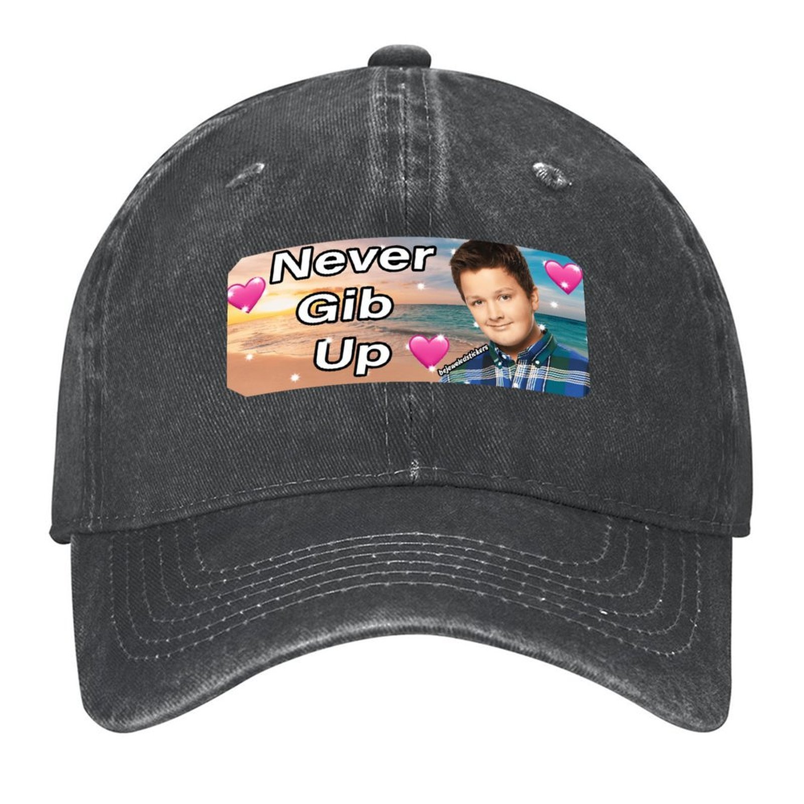Never gib up bumper Sticker Ba - Streetwear Brand Golf review and price